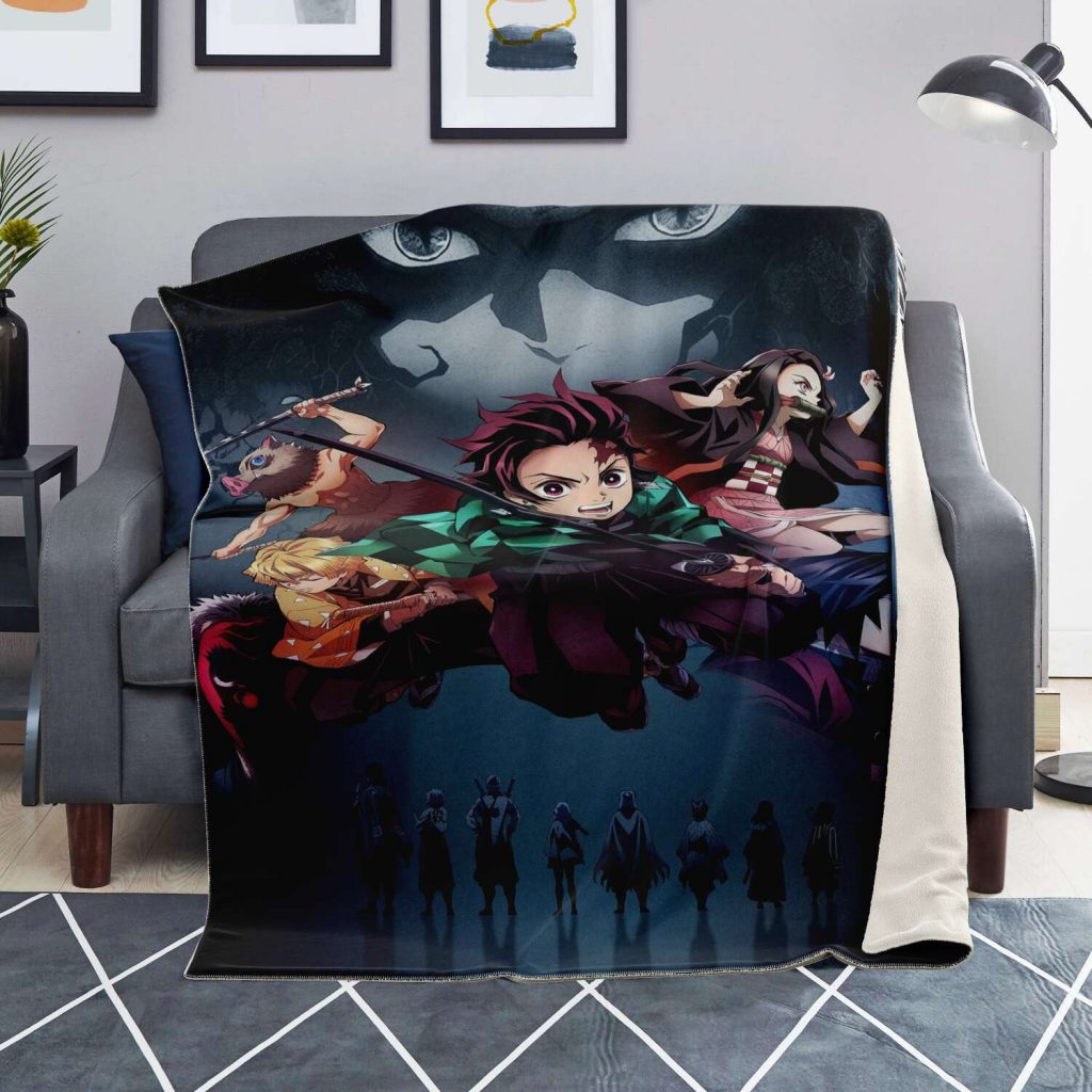 New Demon Slayer Microfleece Blanket Design No.2 Demon Slayer Stuff