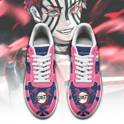 akaza air force sneakers custom demon slayer anime shoes fan pt05 gearanime 2 - Demon Slayer Merch | Demon Slayer Stuff
