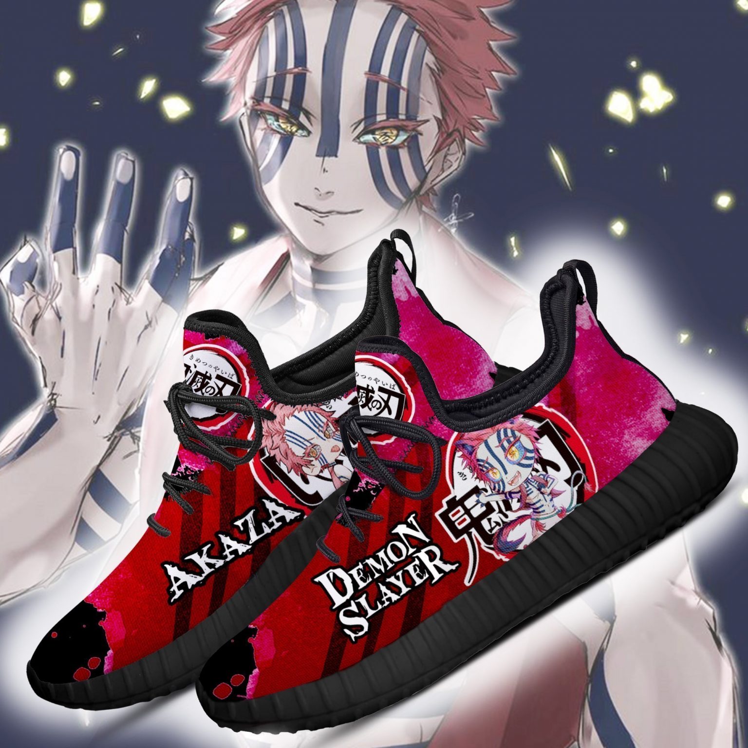 Demon Akaza Reze Shoes Sneakers - Demon Slayer Stuff