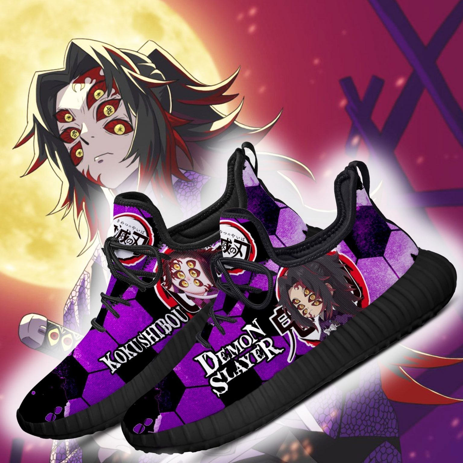 Demon Kokushibou Reze Shoes Demon Slayer Anime Sneakers - Demon Slayer ...