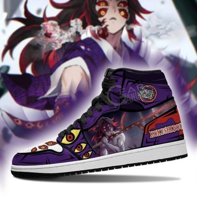 demon kokushibou shoes boots demon slayer anime jordan sneakers fan gift idea gearanime 3 - Demon Slayer Merch | Demon Slayer Stuff