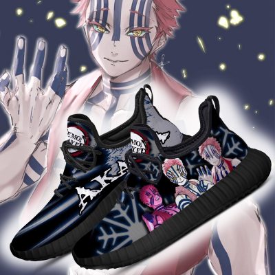 demon slayer akaza reze shoes custom anime sneakers costume gearanime 2 - Demon Slayer Merch | Demon Slayer Stuff
