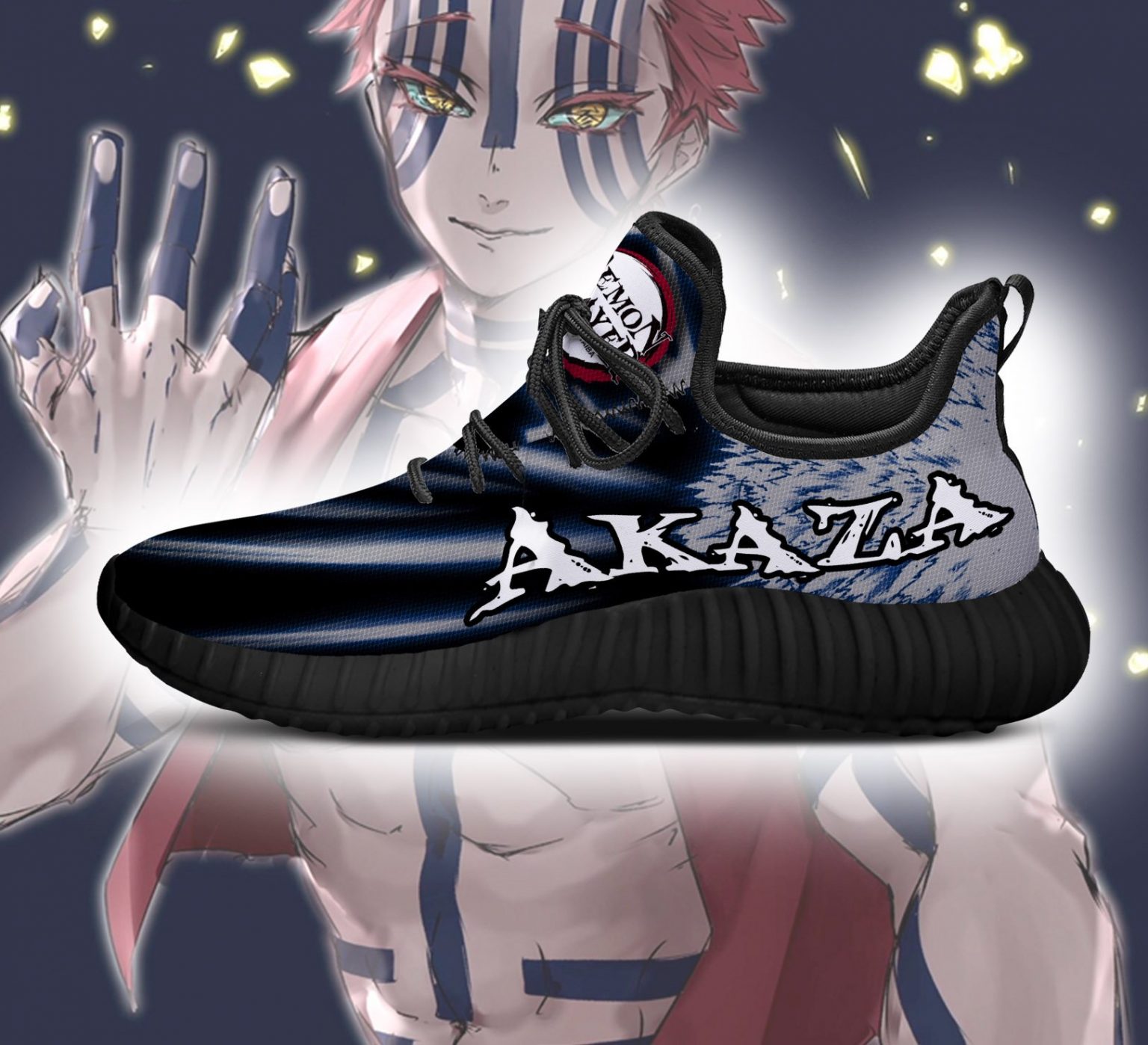 Demon Slayer Akaza Reze Shoes Custom Sneakers Demon