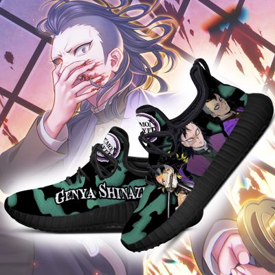 demon slayer genya shinazugawa reze shoes custom anime sneakers gearanime 2 - Demon Slayer Merch | Demon Slayer Stuff