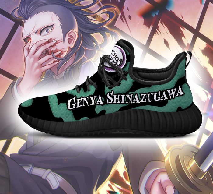 demon slayer genya shinazugawa reze shoes custom anime sneakers gearanime 4 - Demon Slayer Merch | Demon Slayer Stuff