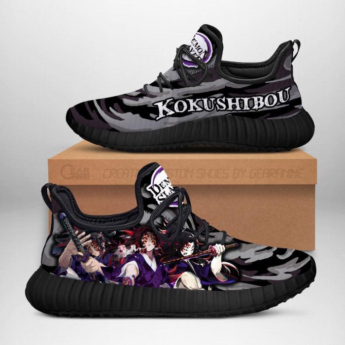 demon slayer kokushibou reze shoes custom anime sneakers gearanime - Demon Slayer Merch | Demon Slayer Stuff