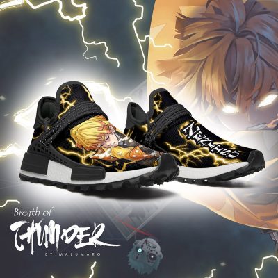 demon slayer shoes zenitsu nmd shoes thunder breathing anime sneakers gearanime 3 - Demon Slayer Merch | Demon Slayer Stuff
