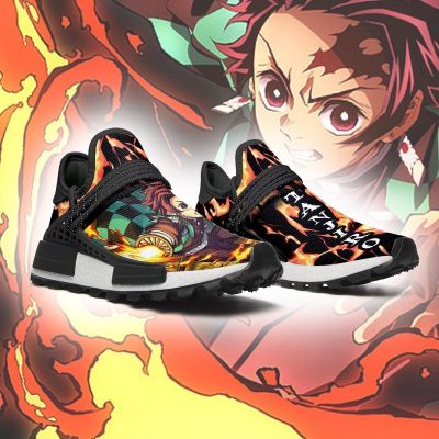 demon slayer tanjiro nmd shoes fire breathing anime sneakers gearanime 3 - Demon Slayer Merch | Demon Slayer Stuff