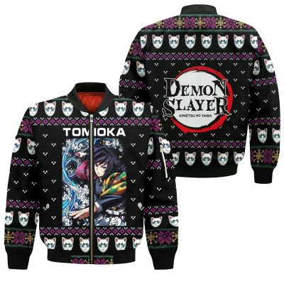 giyu tomioka ugly christmas sweater demon slayer anime xmas gift custom clothes gearanime 4 - Demon Slayer Merch | Demon Slayer Stuff