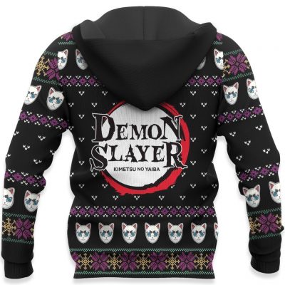 giyu tomioka ugly christmas sweater demon slayer anime xmas gift custom clothes gearanime 6 - Demon Slayer Merch | Demon Slayer Stuff
