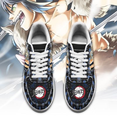 inosuke air force sneakers custom demon slayer anime shoes fan pt05 gearanime 2 - Demon Slayer Merch | Demon Slayer Stuff