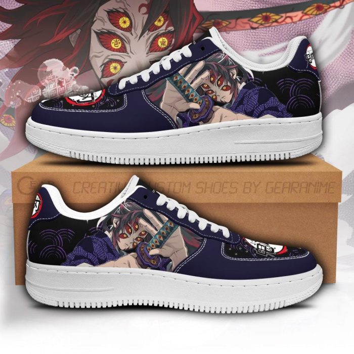 kokushibou air force sneakers custom demon slayer anime shoes fan pt05 gearanime - Demon Slayer Merch | Demon Slayer Stuff