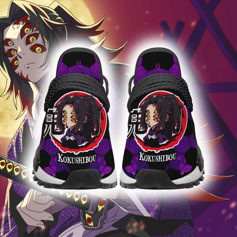 Kokushibou Shoes Custom Demon Slayer Anime Sneakers - Demon Slayer Stuff