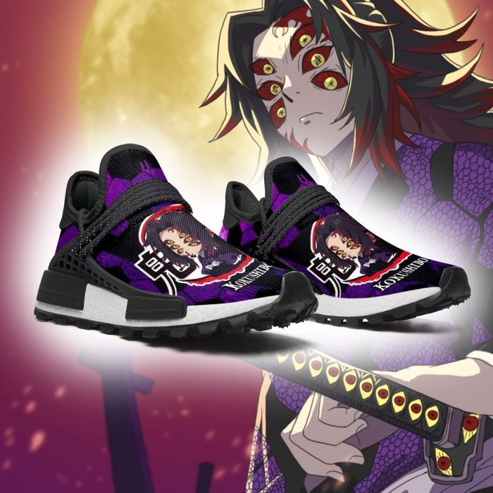 kokushibou nmd shoes custom demon slayer anime sneakers gearanime 3 - Demon Slayer Merch | Demon Slayer Stuff