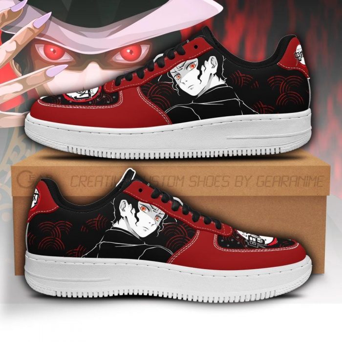muzan air force sneakers custom demon slayer anime shoes fan pt05 gearanime - Demon Slayer Merch | Demon Slayer Stuff
