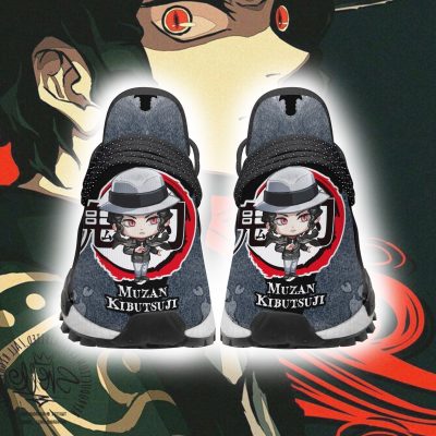 muzan kibutsuji nmd shoes custom demon slayer anime sneakers gearanime 2 - Demon Slayer Merch | Demon Slayer Stuff