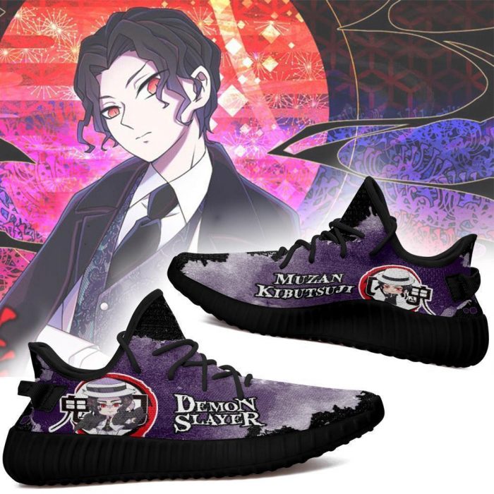 muzan kibutsuji yeezy shoes demon slayer anime sneakers fan gift tt04 gearanime 2 - Demon Slayer Merch | Demon Slayer Stuff