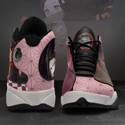 nezuko jordan 13 sneakers demon slayer custom anime shoes mn10 gearanime 5 - Demon Slayer Merch | Demon Slayer Stuff