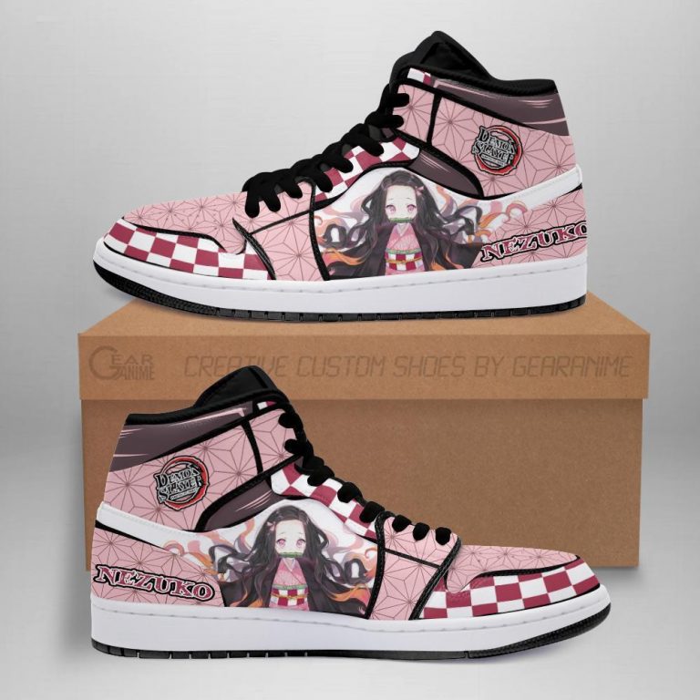 Nezuko Sneakers Costume Demon Slayer Anime Shoes MN04 - Demon Slayer Stuff