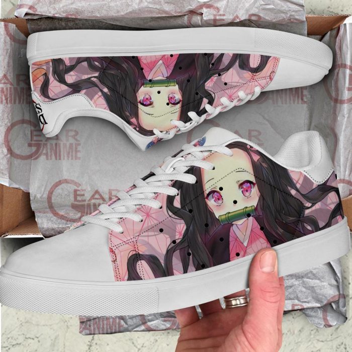nezuko kamado skate shoes demon slayer anime custom shoes pn10 gearanime 2 - Demon Slayer Merch | Demon Slayer Stuff