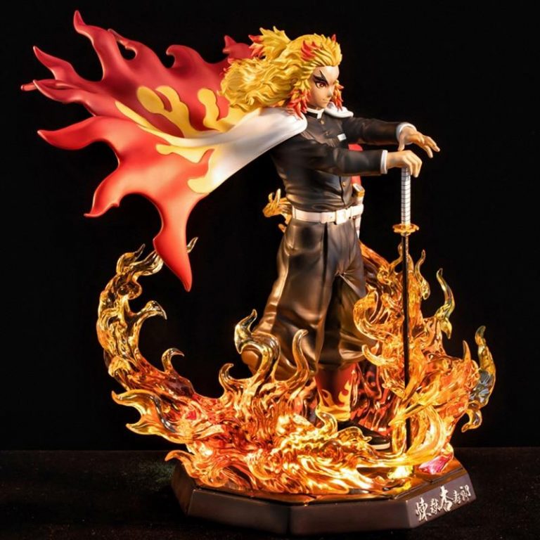 25cm Demon Slayer Kyoujurou Rengoku PVC Action Figures Toys - Demon ...