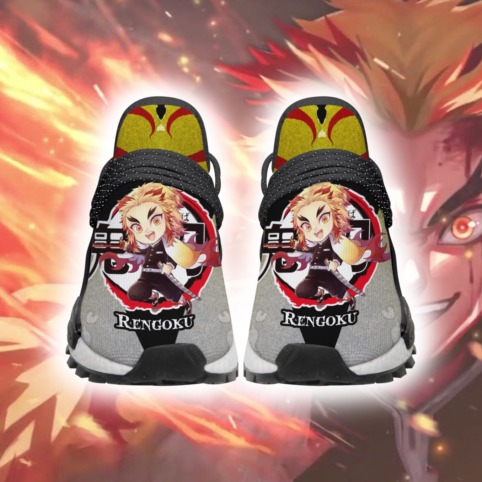 Rengoku Shoes Custom Demon Slayer Anime Sne