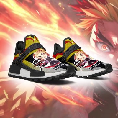 rengoku nmd shoes custom demon slayer anime sneakers gearanime 3 - Demon Slayer Merch | Demon Slayer Stuff