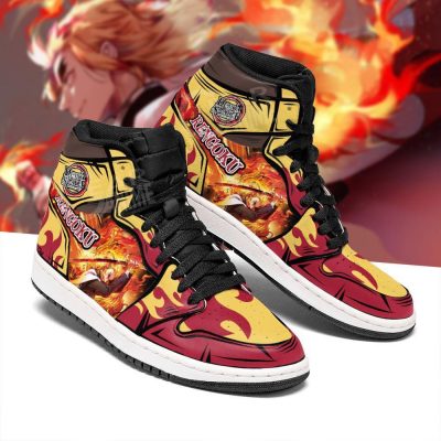 rengoku shoes boots demon slayer anime jordan sneakers fan gift idea gearanime 2 - Demon Slayer Merch | Demon Slayer Stuff