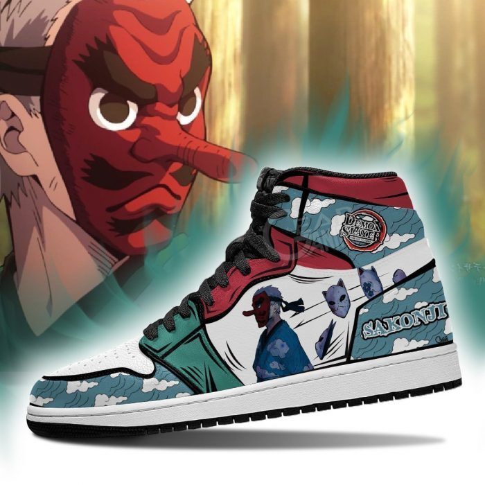 sakonji urokodaki shoes boots demon slayer anime jordan sneakers fan gift idea gearanime 3 - Demon Slayer Merch | Demon Slayer Stuff