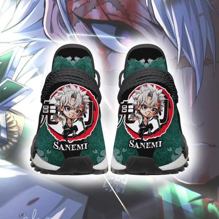 sanemi shinazugawa nmd shoes custom demon slayer anime sneakers gearanime 2 - Demon Slayer Merch | Demon Slayer Stuff
