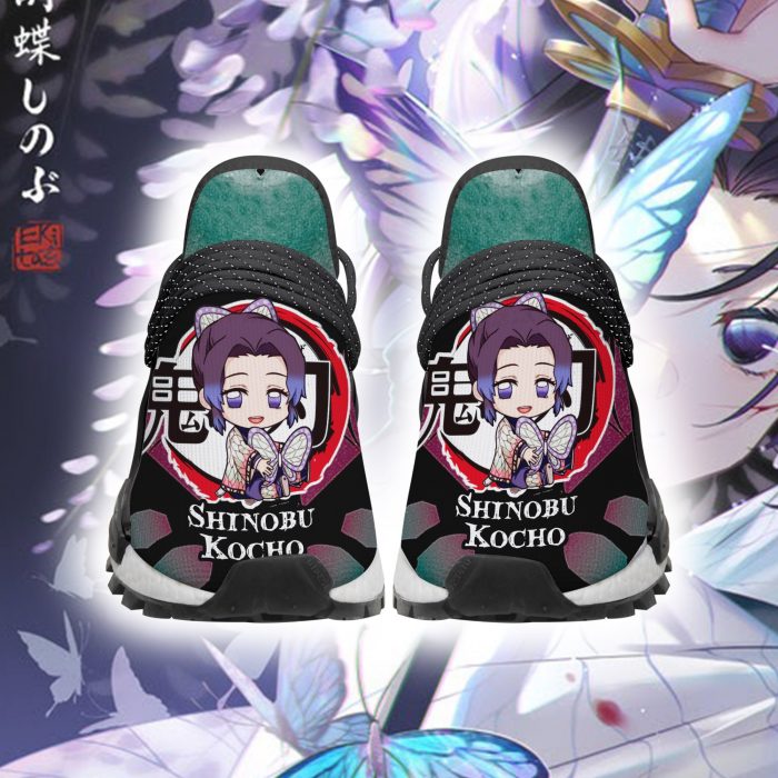 shinobu kocho nmd shoes custom demon slayer anime sneakers gearanime 2 - Demon Slayer Merch | Demon Slayer Stuff