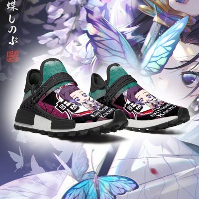 shinobu kocho nmd shoes custom demon slayer anime sneakers gearanime 3 - Demon Slayer Merch | Demon Slayer Stuff