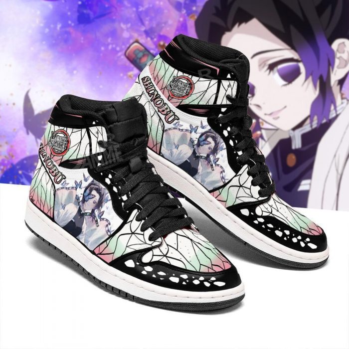 shinobu kocho shoes boots demon slayer anime jordan sneakers fan gift idea gearanime 2 - Demon Slayer Merch | Demon Slayer Stuff