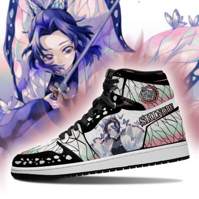 shinobu kocho shoes boots demon slayer anime jordan sneakers fan gift idea gearanime 3 - Demon Slayer Merch | Demon Slayer Stuff