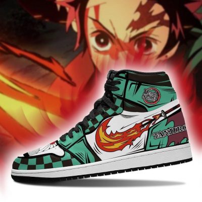 tanjiro jordan sneakers fire skill costume demon slayer anime shoes mn04 gearanime 3 - Demon Slayer Merch | Demon Slayer Stuff