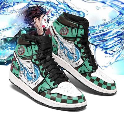 tanjiro kamado jordan sneakers demon slayer kny anime shoes fan gift mn06 gearanime 3 - Demon Slayer Merch | Demon Slayer Stuff