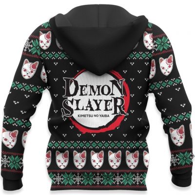 tanjiro kamado ugly christmas sweater demon slayer anime xmas custom clothes gearanime 6 - Demon Slayer Merch | Demon Slayer Stuff