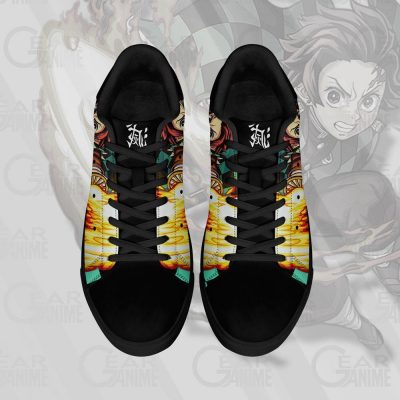 tanjiro sun breathing skate shoes demon slayer anime custom shoes pn10 gearanime 4 - Demon Slayer Merch | Demon Slayer Stuff