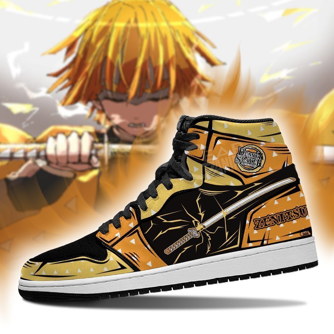Zenitsu Sneaker Boots J1 No Pic Demon Slayer Shoes Anime Fan Gift MN06 -  Demon Slayer Stuff