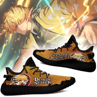 zenitsu yeezy shoes demon slayer anime sneakers fan gift tt04 gearanime 2 - Demon Slayer Merch | Demon Slayer Stuff