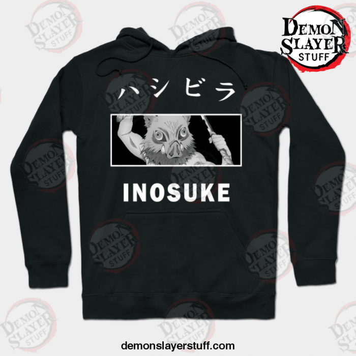 2021 anime inosuke hashibira hoodie black s 971 - Demon Slayer Merch | Demon Slayer Stuff