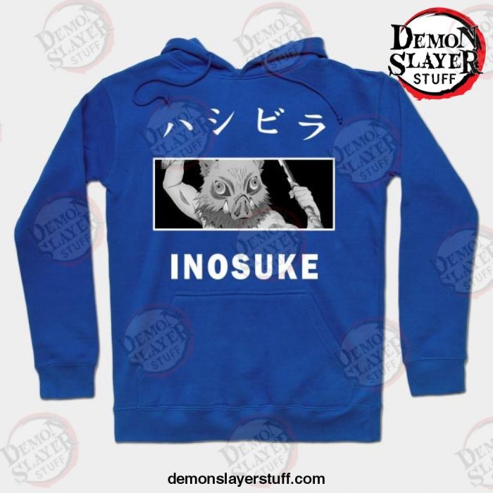 2021 anime inosuke hashibira hoodie blue s 983 - Demon Slayer Merch | Demon Slayer Stuff