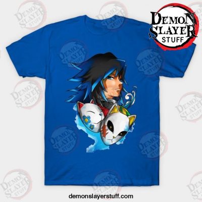 anime demon slayer giyu t shirt blue s 493 - Demon Slayer Merch | Demon Slayer Stuff