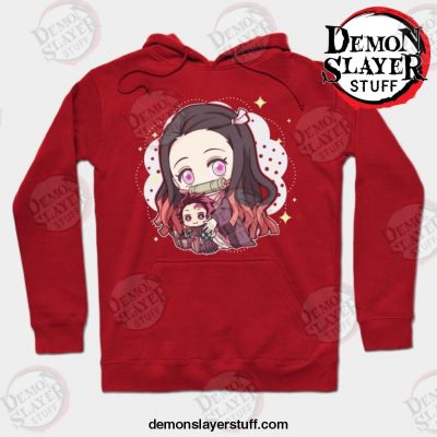 anime demon slayer kamado nezuko hoodie red s 615 - Demon Slayer Merch | Demon Slayer Stuff