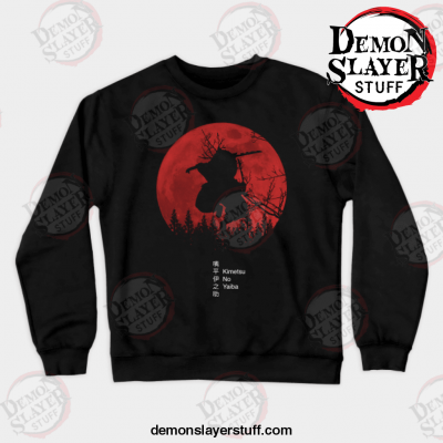 anime inosuke hashibira crewneck sweatshirt black s 619 - Demon Slayer Merch | Demon Slayer Stuff