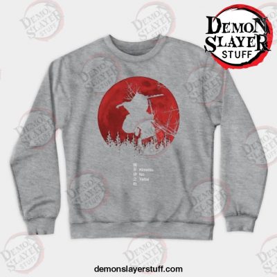 anime inosuke hashibira crewneck sweatshirt gray s 825 - Demon Slayer Merch | Demon Slayer Stuff
