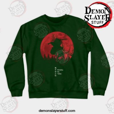 anime inosuke hashibira crewneck sweatshirt green s 140 - Demon Slayer Merch | Demon Slayer Stuff