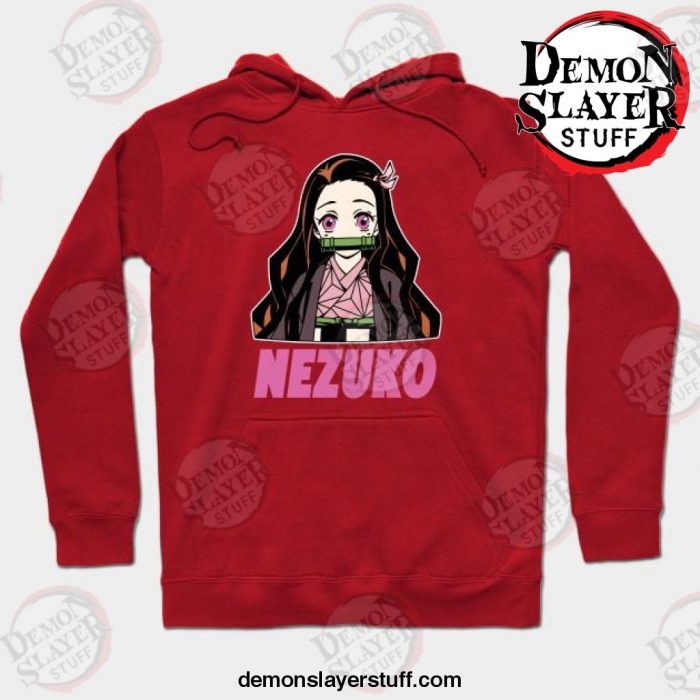 anime nezuko kamado unisex hoodie red s 956 - Demon Slayer Merch | Demon Slayer Stuff
