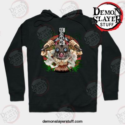 beast breath inosuke hoodie black s 257 - Demon Slayer Merch | Demon Slayer Stuff