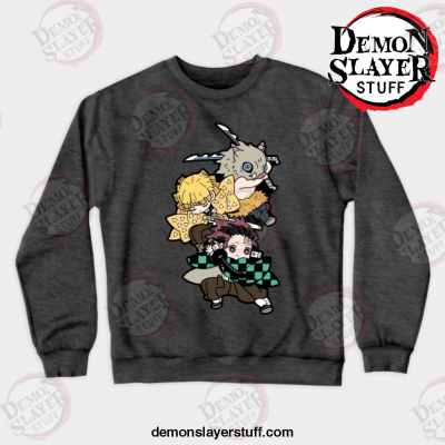 best demon slayers crewneck sweatshirt gray s 963 - Demon Slayer Merch | Demon Slayer Stuff